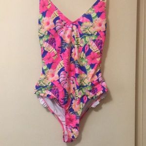 New One piece G string swimsuit size Large